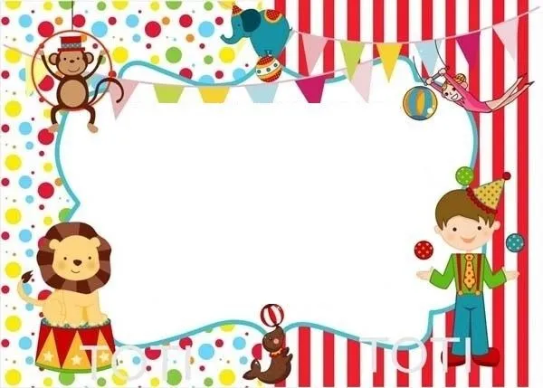 invitacion-de-circo-y-payasos- ...