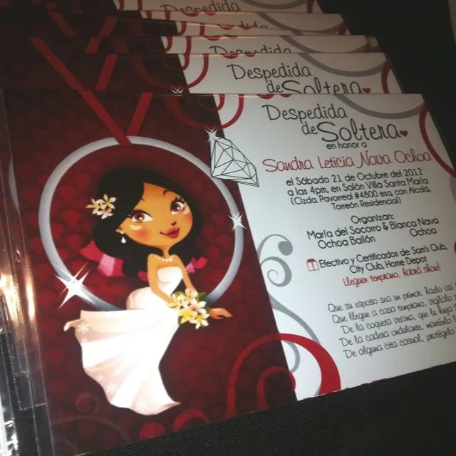 Invitacion Despedida de Soltera | bachelorette bridal shower ... Invitacion Despedida de Soltera | bachelorette bridal shower ...