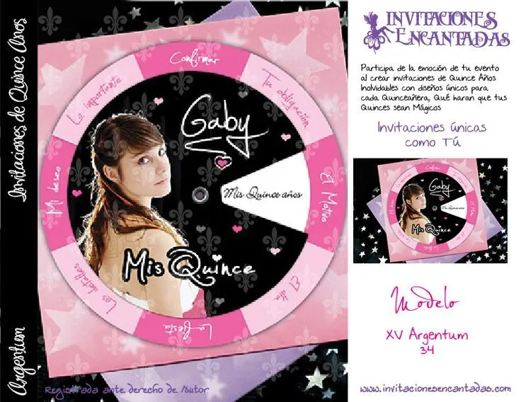 Invitacion de disco con diseño de fotomontaje | tarjetas quince ... Invitacion de disco con diseño de fotomontaje | tarjetas quince ...