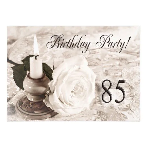 Invitación de la fiesta de cumpleaños 85 años de Zazzle. Invitación de la fiesta de cumpleaños 85 años de Zazzle.