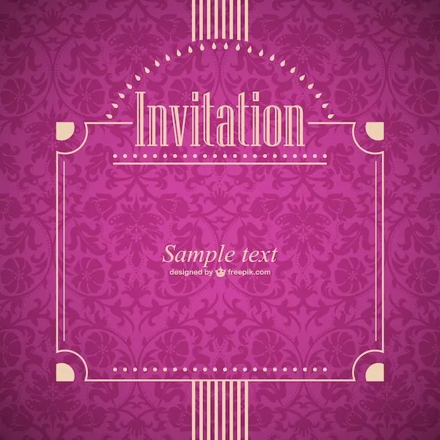 Invitación de fiesta retro vectorial | Descargar Vectores gratis Invitación de fiesta retro vectorial | Descargar Vectores gratis