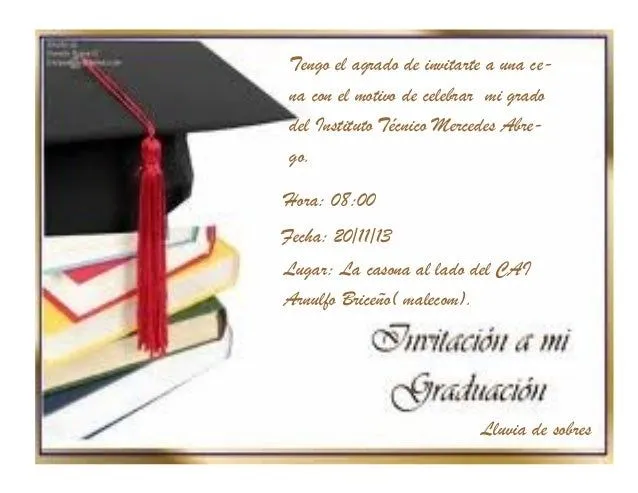 Invitacion de grado