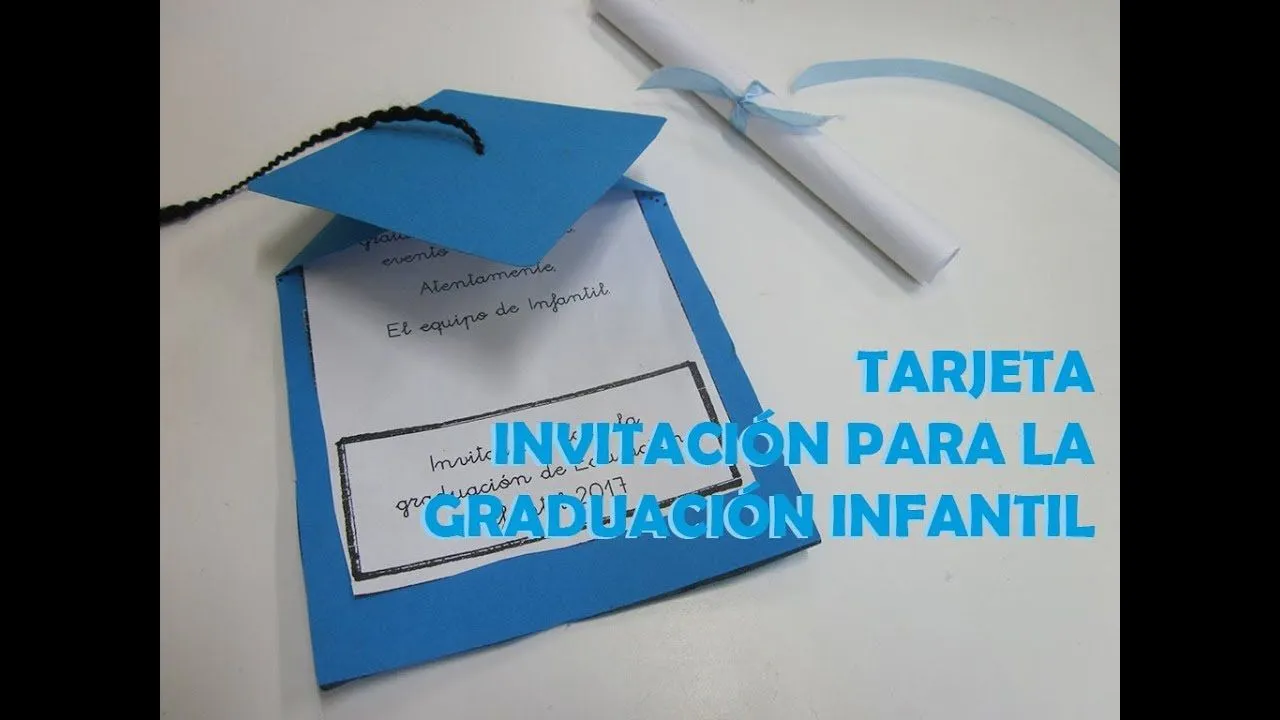 Invitación para la Graduación Infantil: birrete 1 | Arteconclase Invitación para la Graduación Infantil: birrete 1 | Arteconclase