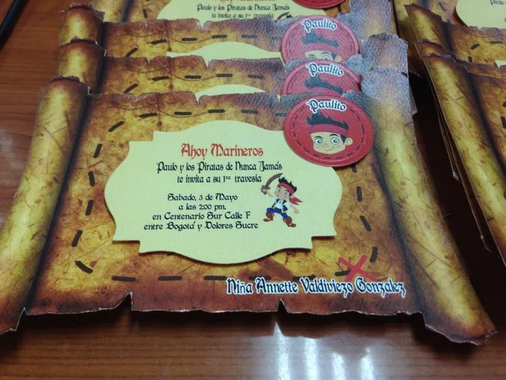 Invitacion jake y los piratas de nunca jamas | Invitaciones ... Invitacion jake y los piratas de nunca jamas | Invitaciones ...