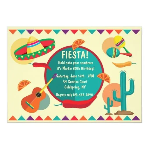 Invitación mexicana de la fiesta de cumpleaños del | Zazzle Invitación mexicana de la fiesta de cumpleaños del | Zazzle