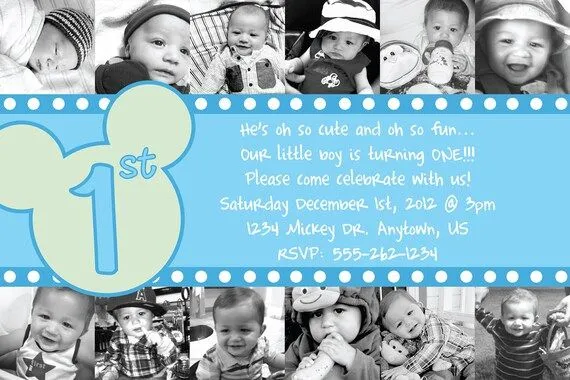 Invitación Mickey Mouse personalizado o por HeathersCreations11 Invitación Mickey Mouse personalizado o por HeathersCreations11