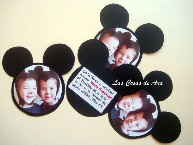 Invitación De Mickey Mouse en Pinterest | Club De Mickey Mouse ...