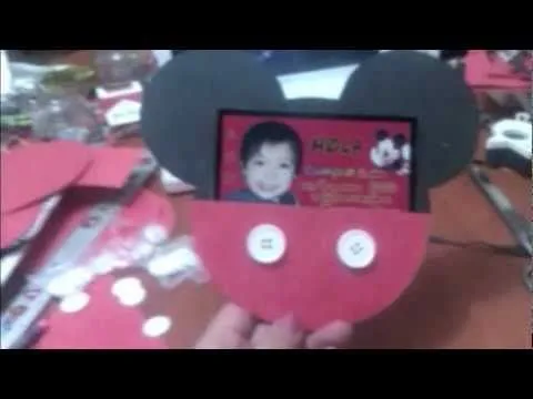 Invitacion - Sobre de Mickey - YouTube