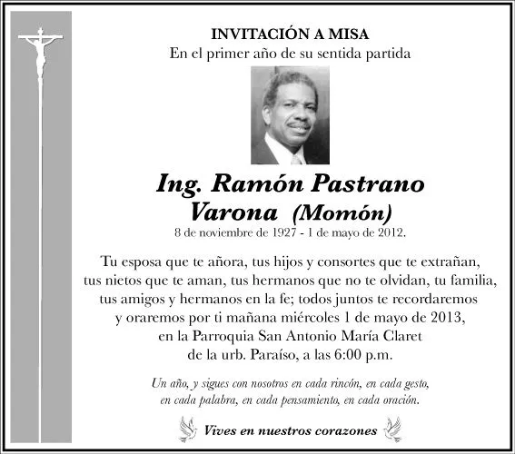 Invitación misa de muerto para los 40 dias - Imagui Invitación misa de muerto para los 40 dias - Imagui