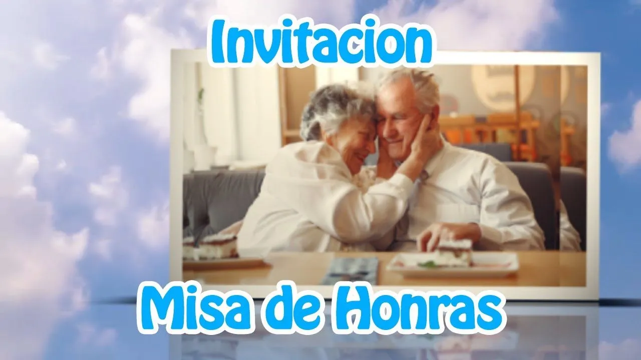 invitación a misa de primer año FALLECIMIENTO ⛪