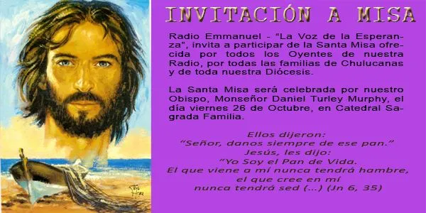 Invitación a Misa en Chulucanas - Viernes 26 de Octubre 2012 ...