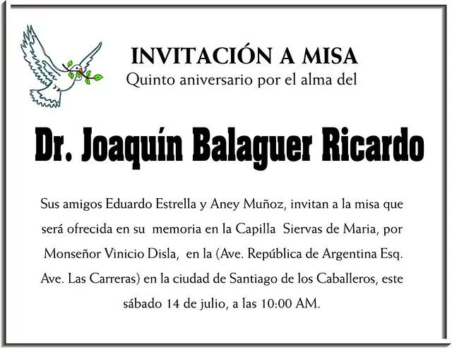 Invitación a misa de aniversario de fallecido - Imagui Invitación a misa de aniversario de fallecido - Imagui