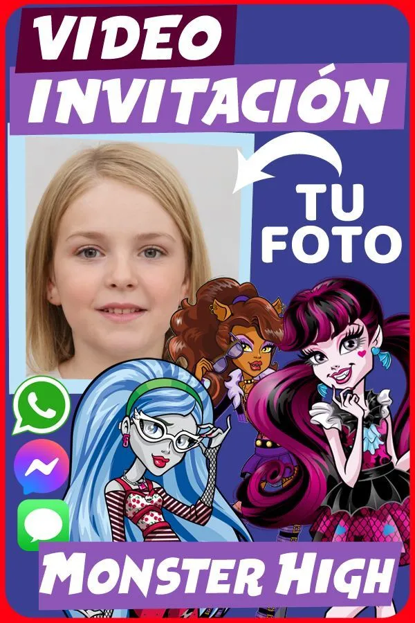 Invitación de Monster High | WHATSAPP | VIDEO | DIGITAL | Invitaciones de monster high, Cumpleaños de monster high, Monster high Invitación de Monster High | WHATSAPP | VIDEO | DIGITAL | Invitaciones de monster high, Cumpleaños de monster high, Monster high