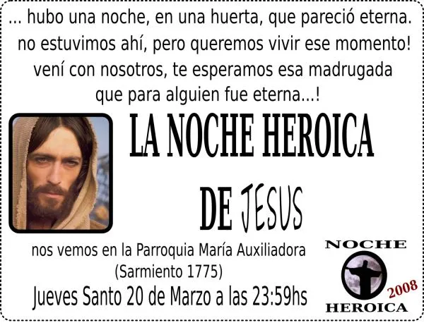 Invitación NOCHE HEROICA 2008 | Pastoral de Juventud - Diócesis de ... Invitación NOCHE HEROICA 2008 | Pastoral de Juventud - Diócesis de ...