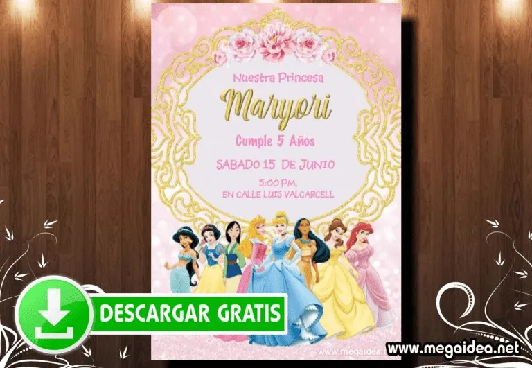 Invitacion de Princesas Disney para Imprimir – Mega Idea | Invitaciones de princesas disney, Invitaciones, Princesas disney Invitacion de Princesas Disney para Imprimir – Mega Idea | Invitaciones de princesas disney, Invitaciones, Princesas disney