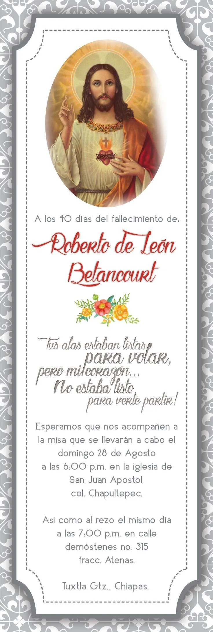 invitacion #religiosa #esquela #separadordelibro | Tarjetas de aniversario, Invitaciones  de aniversario, Tarjetas