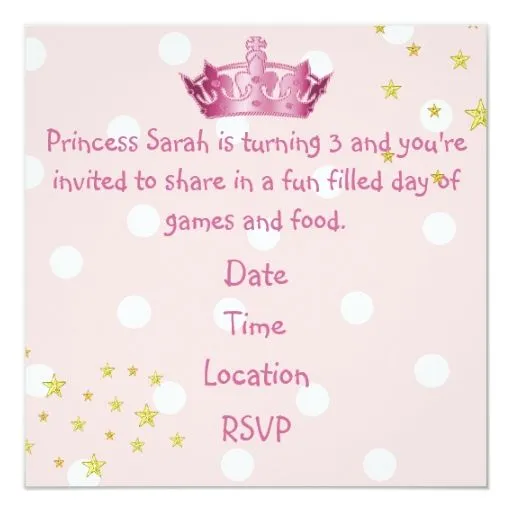 Invitación rosada del cumpleaños de la corona del | Zazzle Invitación rosada del cumpleaños de la corona del | Zazzle