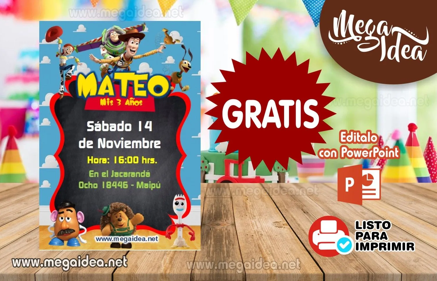 Invitación de Toy Story 4 GRATIS para editar - Robnei Invitación de Toy Story 4 GRATIS para editar - Robnei