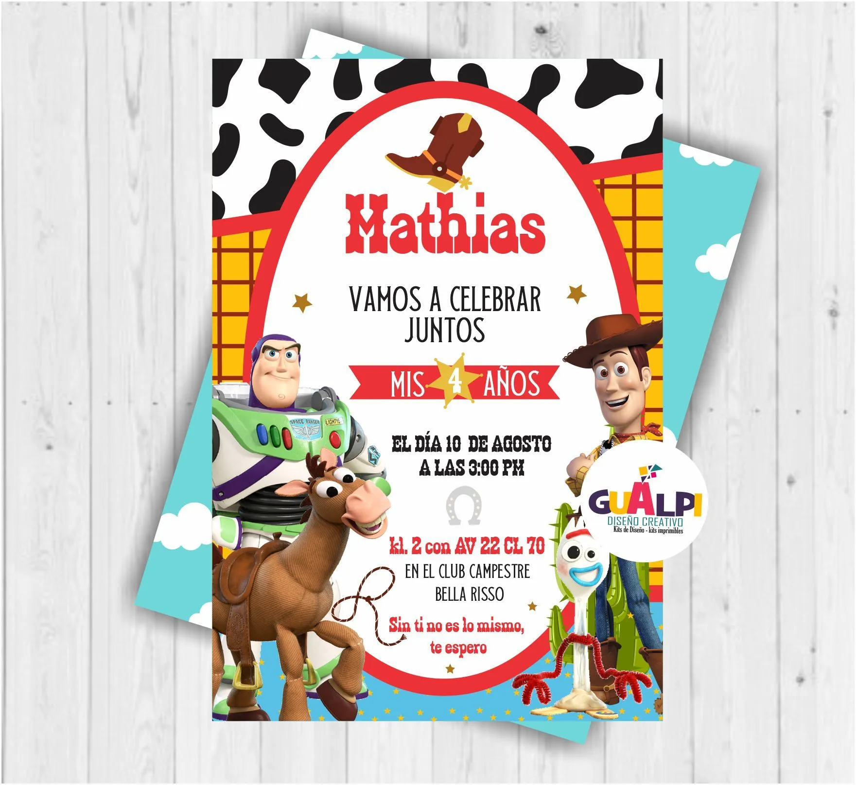 INVITACION TOY STORY - Gualpi digital | Hotmart