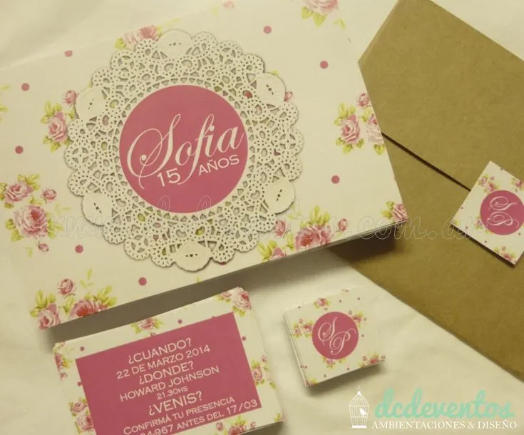 Invitaciones 15 años con diseño personalizado | Detalles ...