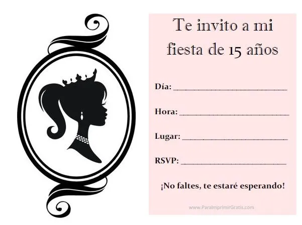 Invitaciones de 15 Años - Para Imprimir Gratis ... Invitaciones de 15 Años - Para Imprimir Gratis ...