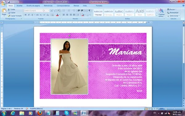 Invitaciones de 15 años para imprimir GRATIS Varios modelos ...