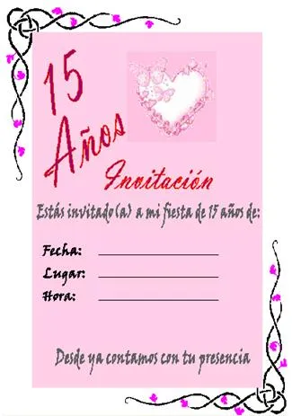 Invitaciones de 15 años para imprimir | Wikisabios Invitaciones de 15 años para imprimir | Wikisabios