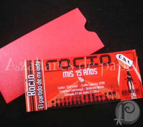 Participaciones, tarjetas y souveniers: Invitación 15 años Participaciones, tarjetas y souveniers: Invitación 15 años