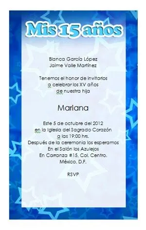 Invitaciones de 15 gratis: Invitación de 15 años modelo 006 Invitaciones de 15 gratis: Invitación de 15 años modelo 006