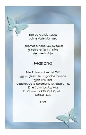 Invitaciones de 15 gratis: Invitación de 15 años modelo 004 Invitaciones de 15 gratis: Invitación de 15 años modelo 004