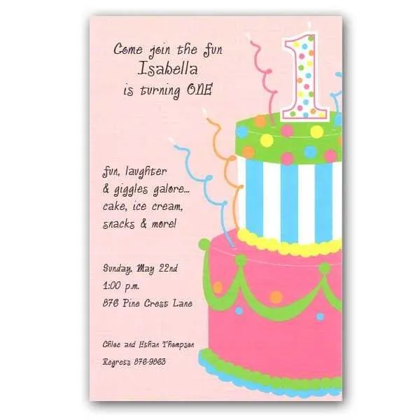 Invitaciones para el primer añito de tu hijo o hija | Fiesta101