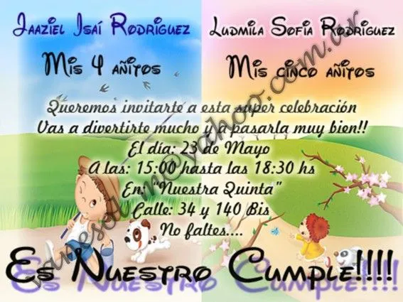 Imágenes de Tarjetas, Invitaciones para cumpleaños, bautismo ...