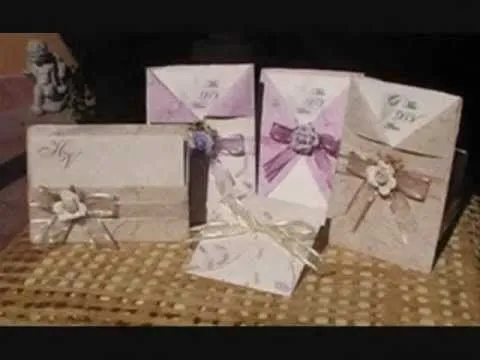 INVITACIONES ARTESANALES Y FINAS.wmv - YouTube INVITACIONES ARTESANALES Y FINAS.wmv - YouTube