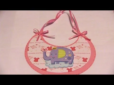 Invitaciones para Baby Shower (Babero) - YouTube Invitaciones para Baby Shower (Babero) - YouTube