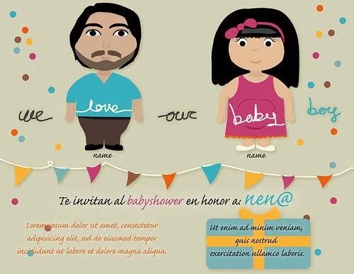 Invitaciónes para baby shower chistosas - Imagui