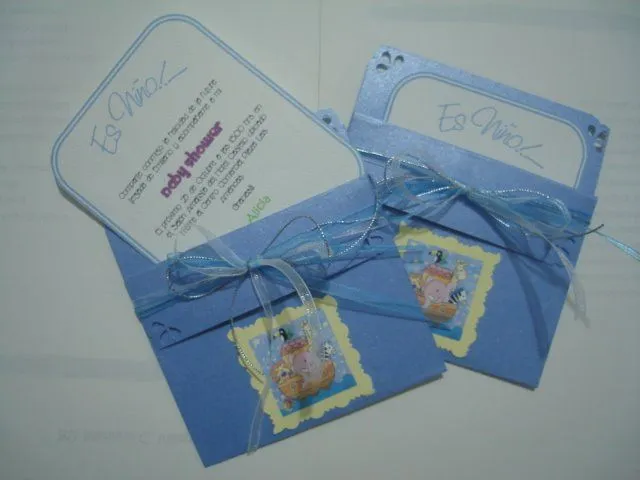 Baby shower invitaciónes niño en foami - Imagui