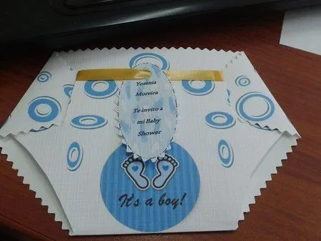Más invitaciones de baby shower hechas a mano. ¡Fotos!