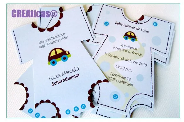 Invitaciones para baby shower hechas a mano | Fiestas y celebraciones