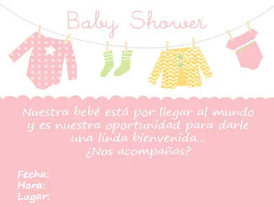 Invitaciones de Baby Shower para imprimir | Fiesta101 Invitaciones de Baby Shower para imprimir | Fiesta101