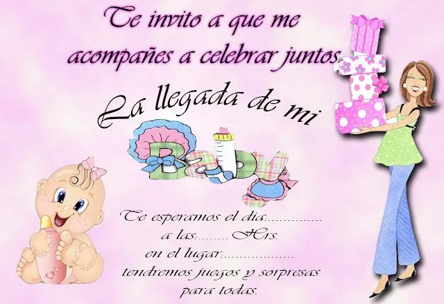 Invitaciones de Baby shower para imprimir | Kit De Imagenes ... Invitaciones de Baby shower para imprimir | Kit De Imagenes ...