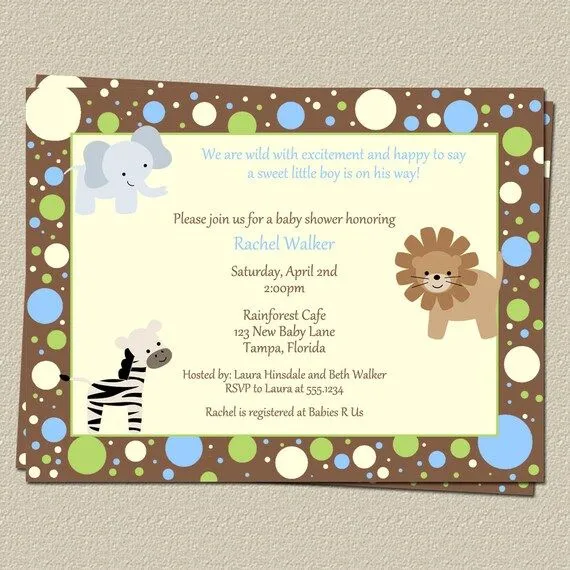 Invitaciónes baby shower leoncito - Imagui