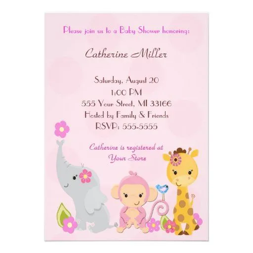 Invitaciónes baby shower soy niña - Imagui