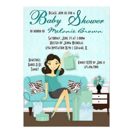 Invitaciones para baby shower modernas de niño - Imagui