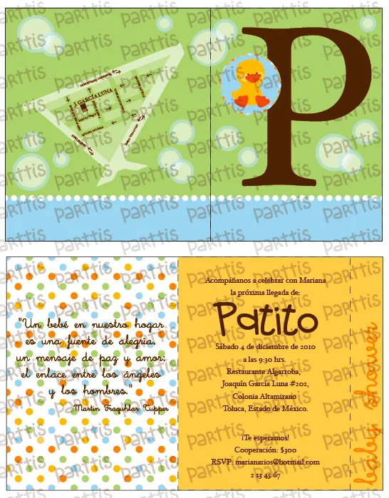 PARTTIS: Baby shower de Mariana, patitos por doquier PARTTIS: Baby shower de Mariana, patitos por doquier