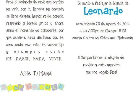 MIS INVITACIONES PARA EL BABYSHOWER - ♕Bebés de Mayo 2014 ¡Mamá ... MIS INVITACIONES PARA EL BABYSHOWER - ♕Bebés de Mayo 2014 ¡Mamá ...