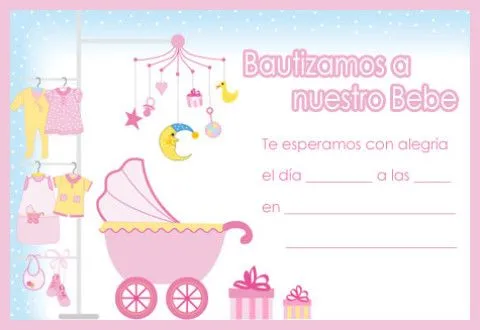 Invitaciones bautizo | Fiestas y celebraciones