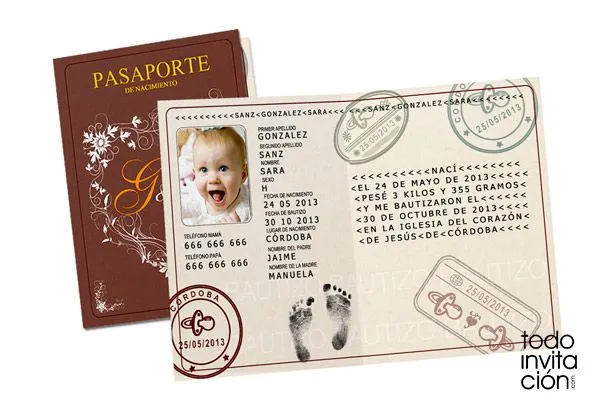 Invitaciónes chistosas para bautizo - Imagui