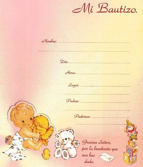 Invitaciones para Bautizo para imprimir | Baby Shower Ideas