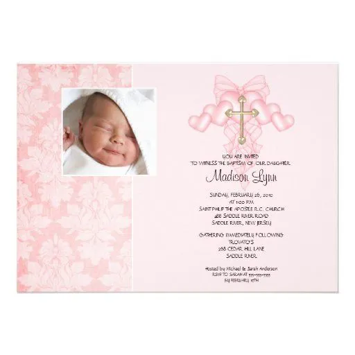 Mi bautizo invitaciones niña - Imagui