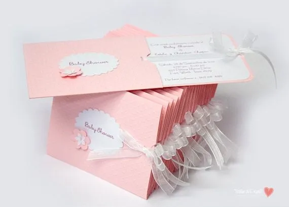 COMO HACER INVITACIONES PARA BAUTIZO NIÑA - Imagui